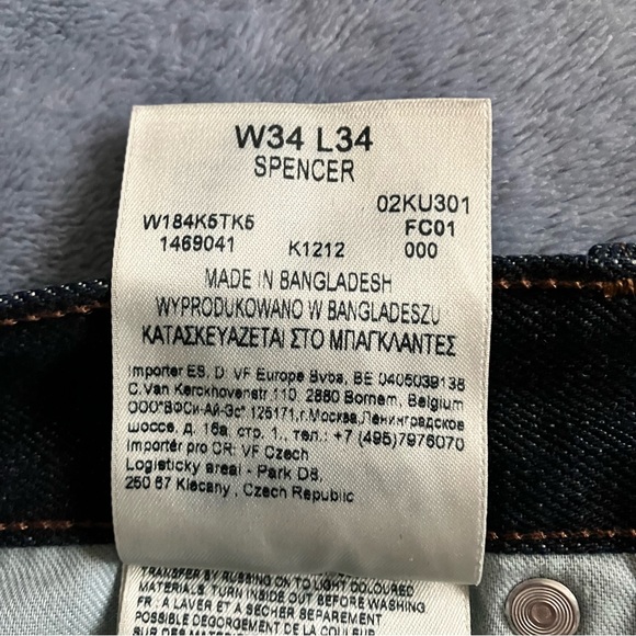 Wrangler Spencer Mens Jeans 34W 34L - Picture 7 of 7